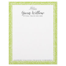 Moderne botanische Leaf Branches Grüne Minimalisti