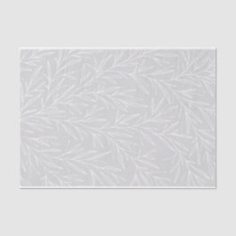 Moderne Botanische Leaf-Silberhochzeit Seidenpapier