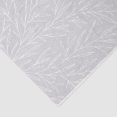 Moderne Botanische Leaf-Silberhochzeit Seidenpapier (Ausschnitt)