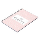 Moderne botanische Leaf-Zweige Minimalistisch blüt Notizblock (Linke Seite)