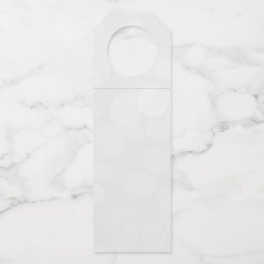 Moderne botanische Linie Kunst Gastgeschenk Hochze Flaschenanhänger (Rückseite)