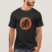 Moderne botanische Linienkunst T-Shirt (Vorderseite)
