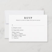 Moderne Botanische Monogramm-Initialen Hochzeit RSVP Karte (Vorderseite)