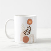 Moderne botanische Morgenröte | Positive Vibes Kaffeetasse (Links)