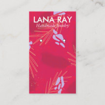 Moderne botanische Ohrring-Anzeige