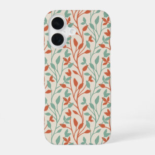 Moderne Botanische Orangen-Salbei-Ranken-Dekoratio iPhone 16 Hülle