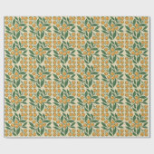 Moderne botanische Ostergrüße Geschenkpapier (Flach)