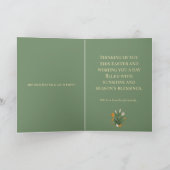 Moderne botanische Ostergrüße Karte (Innenseite)