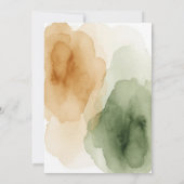 Moderne botanische Paare - Einladung (Rückseite)