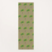 Moderne botanische Palmen im Sommer auf Lucky Beig Yogamatte (Vorderseite)