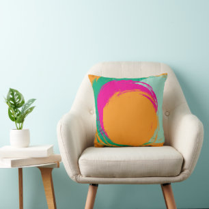 Moderne botanische Pastelltöne Kissen