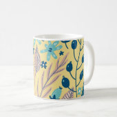 Moderne botanische Pflanzen und Blumen Kaffeetasse (VorderseiteRechts)