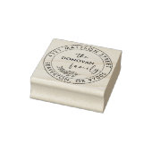 Moderne botanische Rücksendeadresse Gummistempel (Stempel)