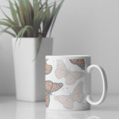 Moderne botanische Schmetterlinge Kaffeetasse