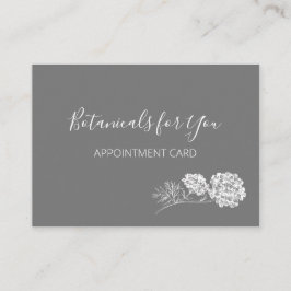 Moderne botanische Schrift und Gezeichnet Blume Visitenkarte