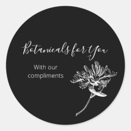 Moderne Botanische Schrift und Honeysuckle Sticker