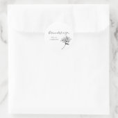 Moderne Botanische Schrift und Honeysuckle Sticker (Tasche)