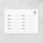 Moderne botanische Schrift und Honeysuckle Visitenkarte (Rückseite)