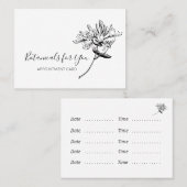 Moderne botanische Schrift und Honeysuckle Visitenkarte (Vorne/Hinten)