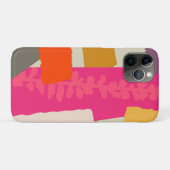 Moderne botanische Silhouette künstlerische Farbbl Case-Mate iPhone Hülle (Rückseite (Horizontal))