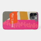 Moderne botanische Silhouette künstlerische Farbbl Case-Mate iPhone Hülle (Rückseite (Horizontal))