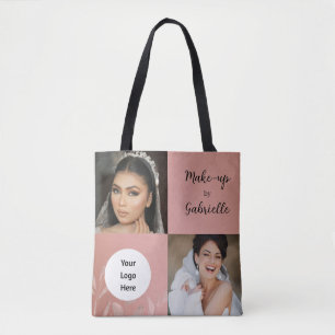Moderne botanische staubige Rose Boho-Fotoschrift- Tasche