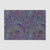Moderne botanische stilisierte Palmen-Blätter auf Seidenpapier (Vorderseite)