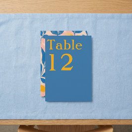 Moderne botanische Tischnummer