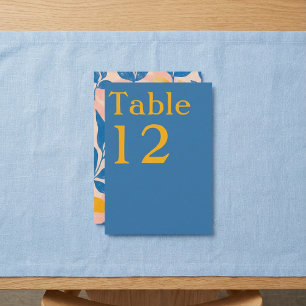 Moderne botanische Tischnummer