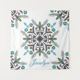 Moderne botanische Vegetation Bohemisch Mandala Na Wandteppich