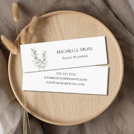 Moderne botanische Vegetation Einfache Blüte Mini Visitenkarte