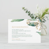 Moderne botanische Vegetation rustikale Unterkunft Begleitkarte (Stehend Vorderseite)