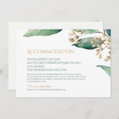 Moderne botanische Vegetation rustikale Unterkunft Begleitkarte (Vorne/Hinten)