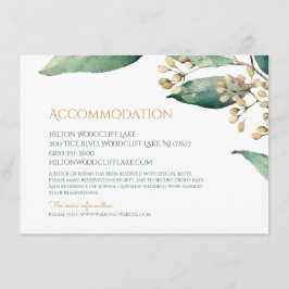 Moderne botanische Vegetation rustikale Unterkunft Begleitkarte