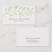 Moderne botanische Visitenkarte (Vorne/Hinten)