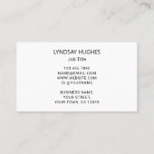 Moderne Botanische Visitenkarte (Rückseite)