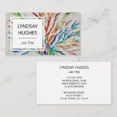 Moderne Botanische Visitenkarte (Vorne/Hinten)