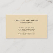 Moderne botanische Wasserfarbenwelt Beruflich Visitenkarte (Rückseite)