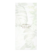 Moderne botanische Wellness-Center- und Salonpreis Werbekarte (Hinten)