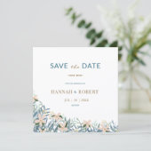 Moderne Botanische Wildblumen-Hochzeit - Save the  Date (Stehend Vorderseite)