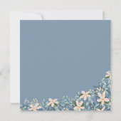 Moderne Botanische Wildblumen-Hochzeit - Save the  Date (Rückseite)