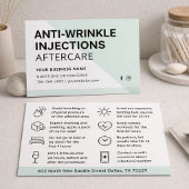 Moderne Botox-Injektionskarte