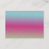 Moderne Boutique Beauty Rainbow Danke Logo Visitenkarte (Rückseite)