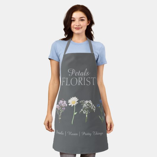 Moderne Boutique-Blumenhändler-Markenbildung Schürze (Getragen)