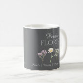 Moderne Boutique-Blumenladen-Branding Kaffeetasse (VorderseiteRechts)