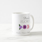 Moderne Boutique-Blumenladen-Branding Kaffeetasse (VorderseiteRechts)