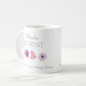 Moderne Boutique-Blumenladen-Branding Kaffeetasse (Vorderseite Links)
