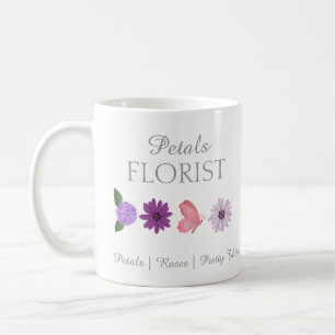 Moderne Boutique-Blumenladen-Branding Kaffeetasse