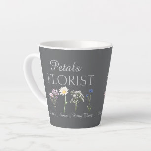 Moderne Boutique-Blumenladen-Branding Milchtasse