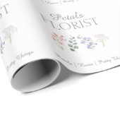 Moderne Boutique-Blumenladen-Markenbildung Geschenkpapier (Rolleneckpunkt)